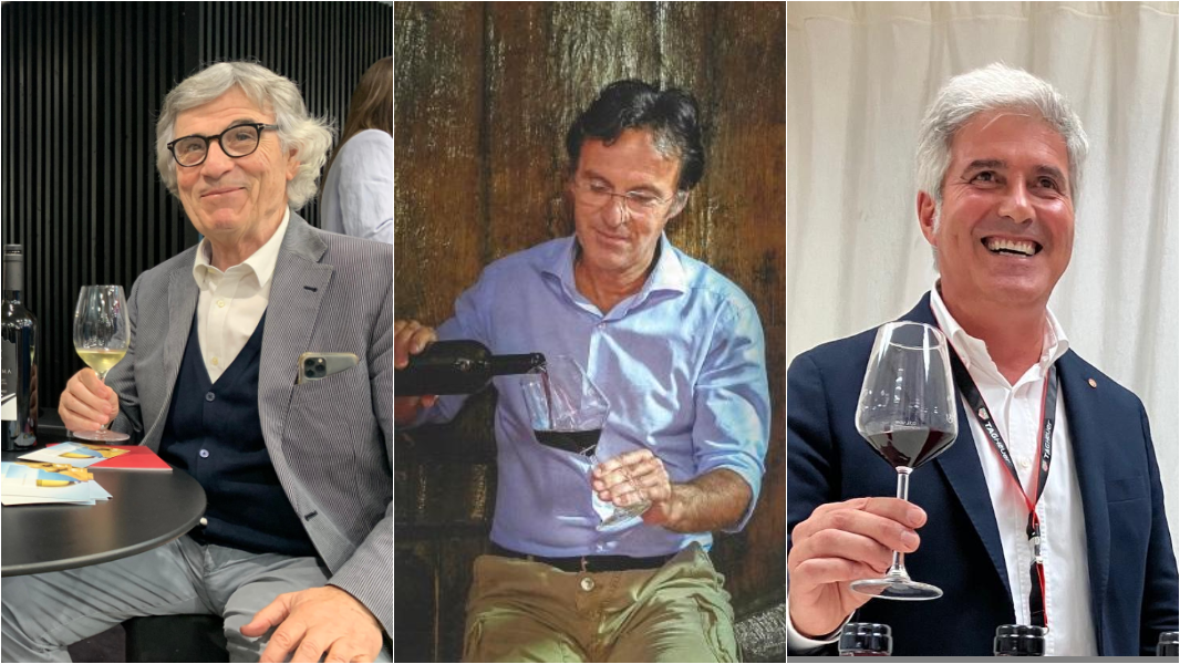 Da sinistra Tino Demuro, Giovanni Pinna, Mariano Murru 