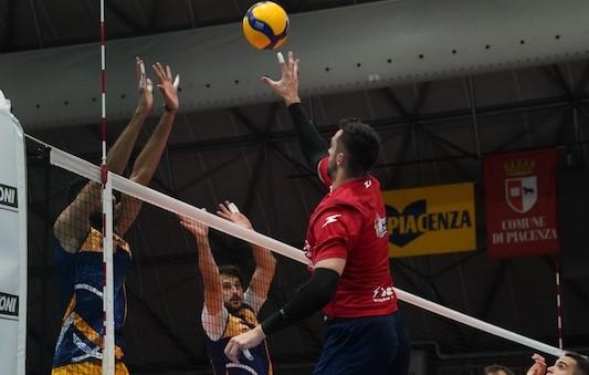 
	Un'azione di gioco (foto Gas Sales Bluenergy Piacenza)

