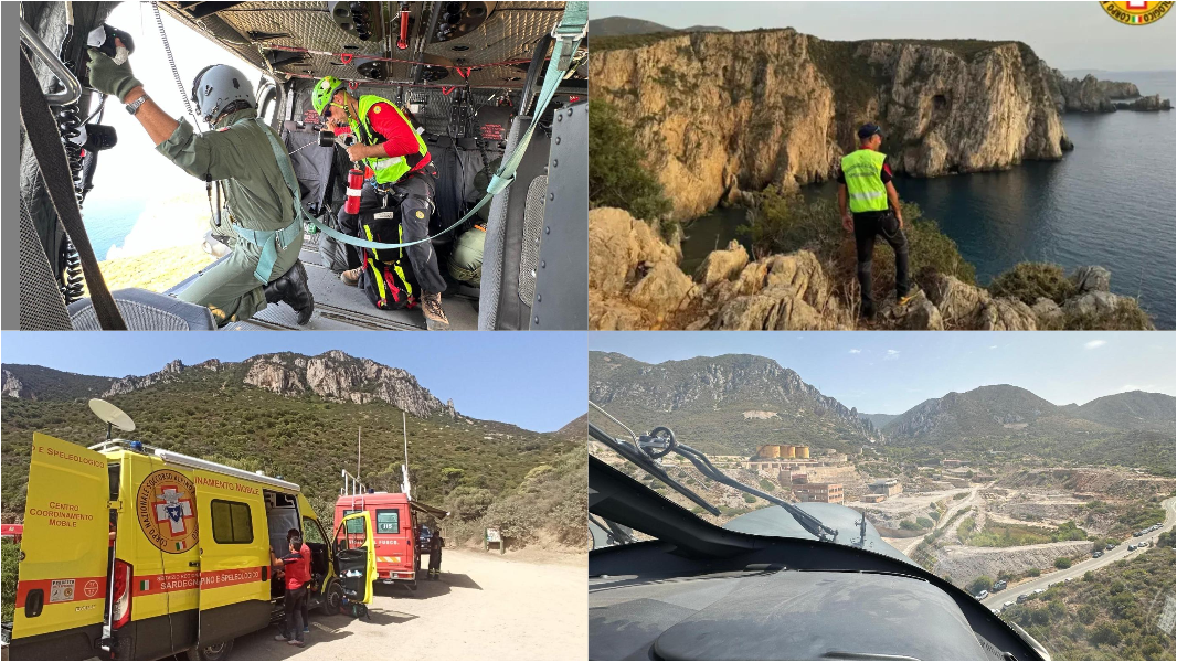 Le ricerche dell'escursionista disperso 