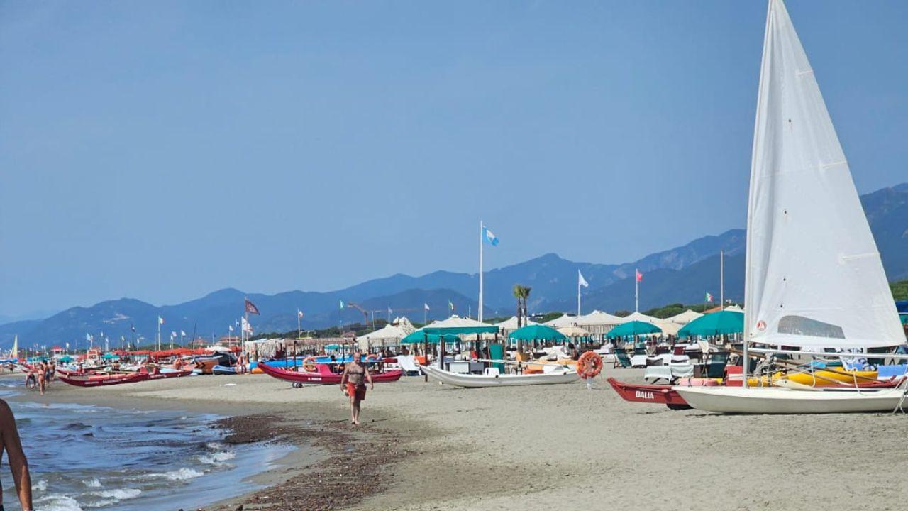 La spiaggia di Marina il 7 settembre