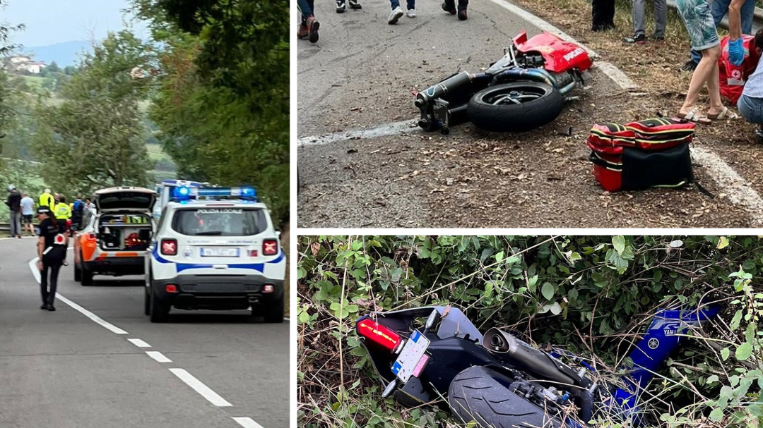 Cadono durante un giro in moto sulla Giardini: due amici in gravi condizioni