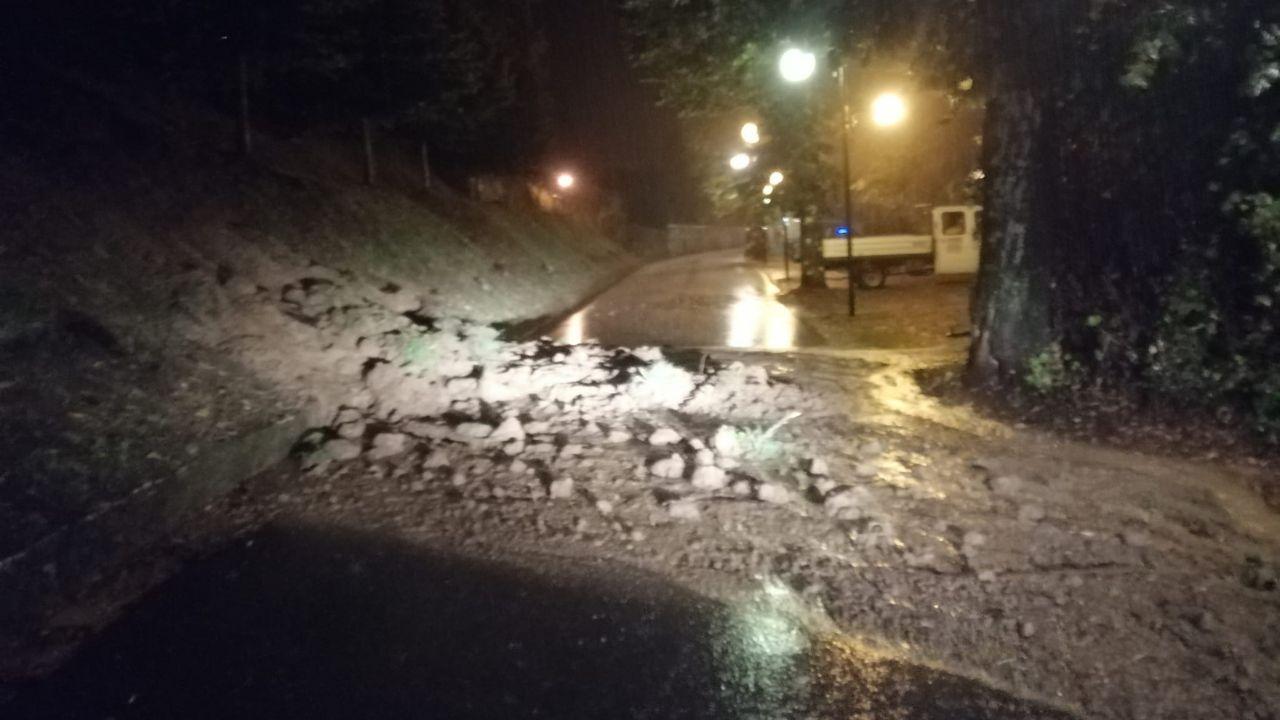 La frana a Montieri (Foto: Comune di Montieri)