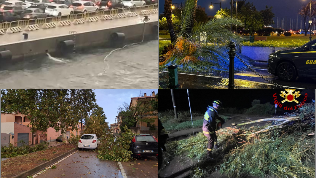Tempesta nel nord Sardegna, oltre 60 interventi dei vigili del fuoco