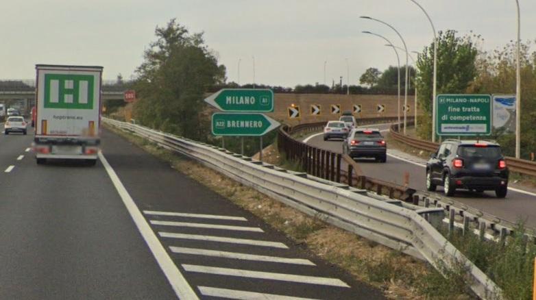 Autostrada A1, chiuso per una notte l’allacciamento con l’A22