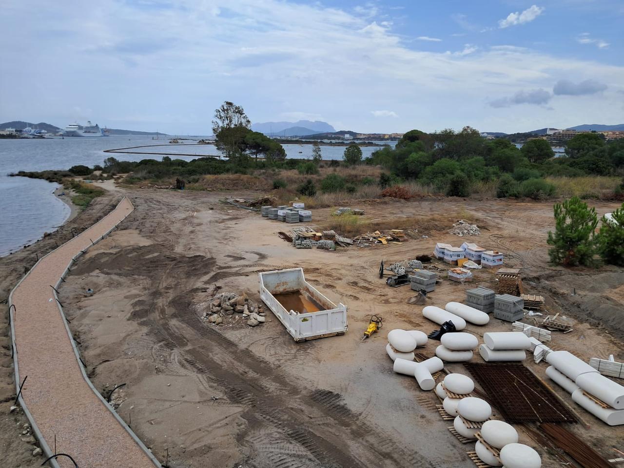 Olbia, tra pista ciclabile, skatepark e passerelle: prende forma il parco sul mare
