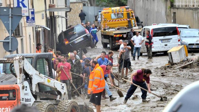I danni causati dall'alluvione nella notte tra il 9 e il 10 settembre