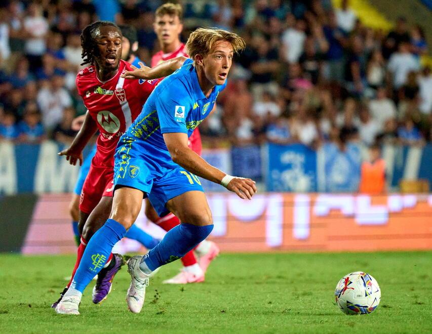
	Jacopo Fazzini in azione (foto Empoli Fc)

