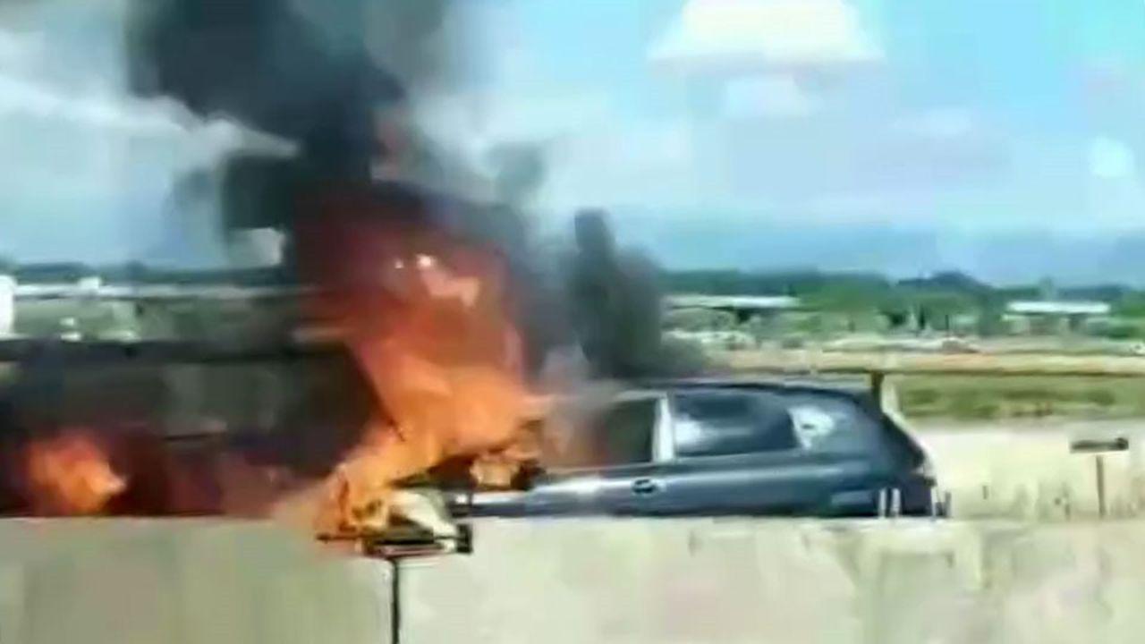 
	L'auto a fuoco in Fi-Pi-Li

