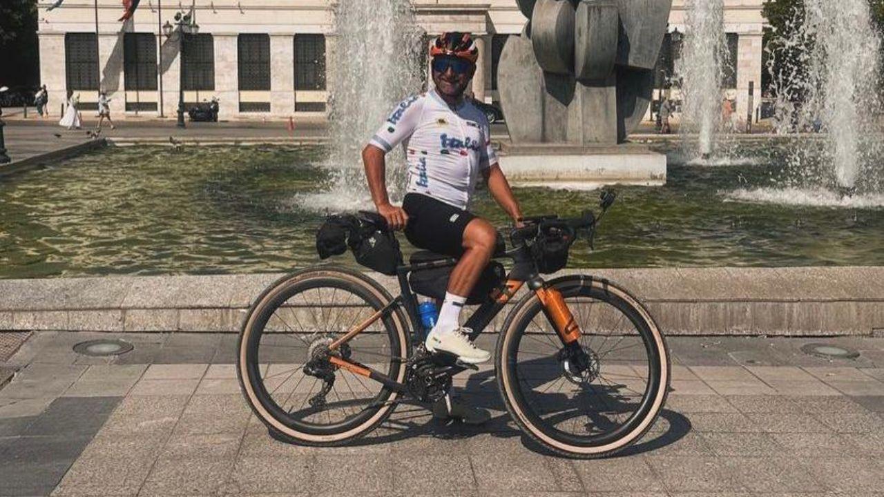 Paolo Bettini ad Atene (foto da Instagram)