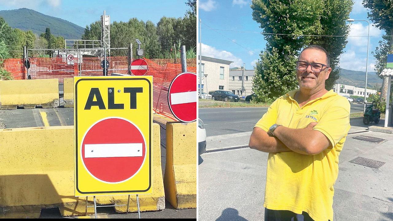
	Alessandro Galletti al lavoro nell&rsquo;area di servizio

