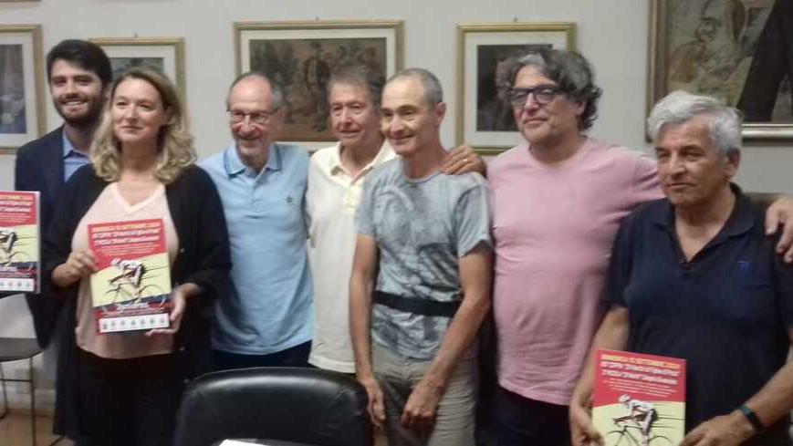 Un momento della presentazione con la sindaca Ilaria Bugetti
