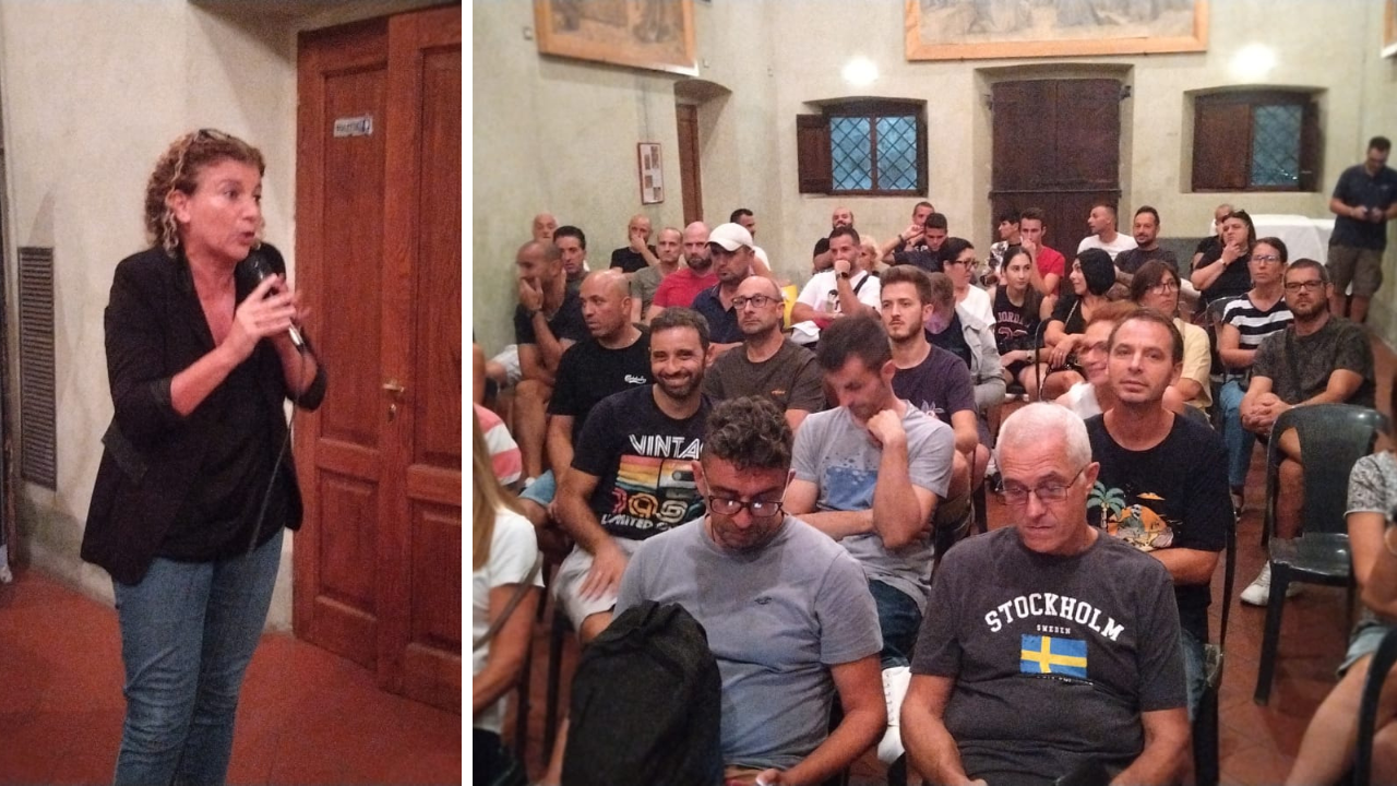 L’intervento della sindaca Simona De Caro e i genitori presenti all’incontro all’ex oratorio San Carlo di Monsummano