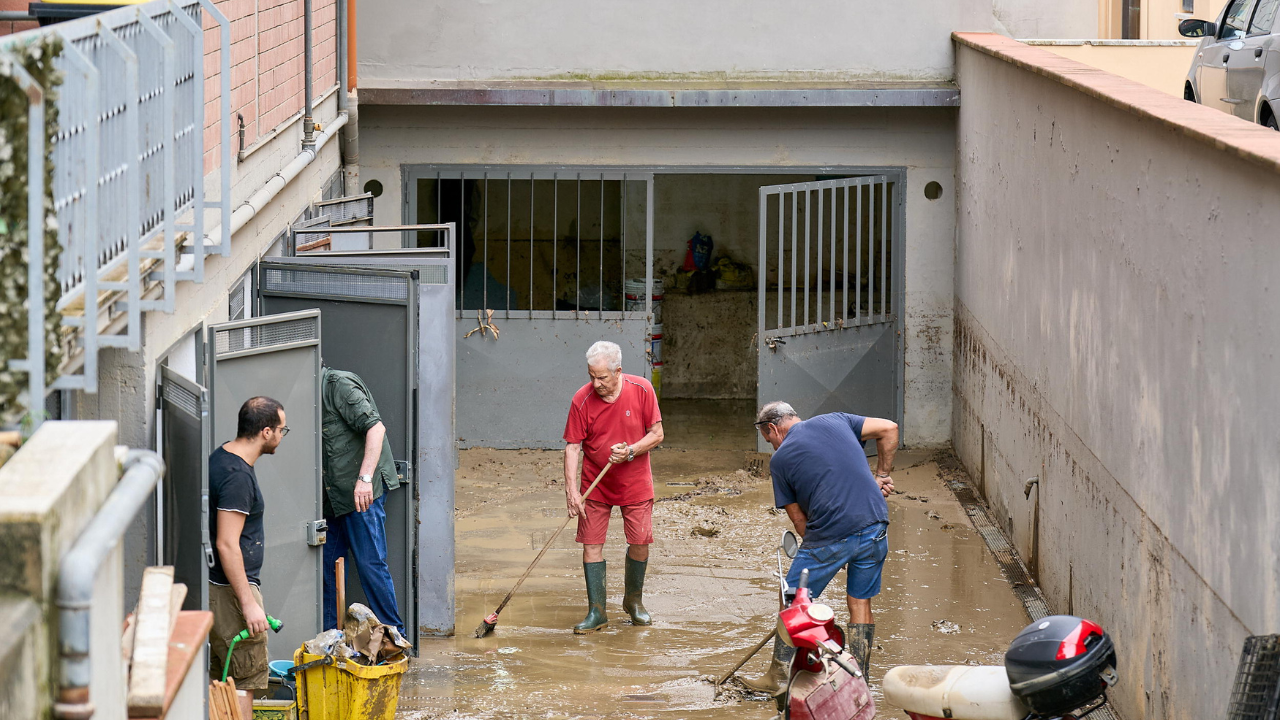 Alcuni garage allagati a Montemurlo