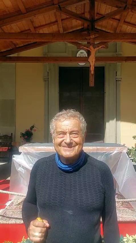 
	Monsignor Giovanni Nerbini all'arrivo al santuario di Boccadirio

