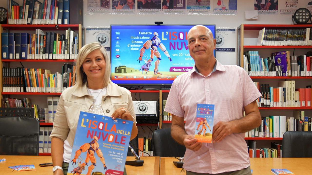 L'assessora Sabrina Serra e il presidente di Insula Felix Dario Maiore