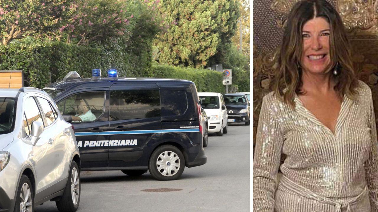 La polizia penitenziaria e l'imprenditrice Cinzia Dal Pino