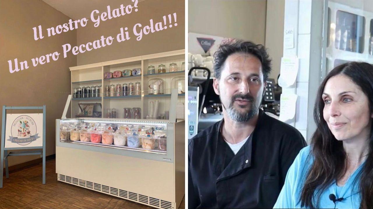 Francesco Biagini e Daniela Cascio, ideatori del gelato firmato Peccati di Gola 