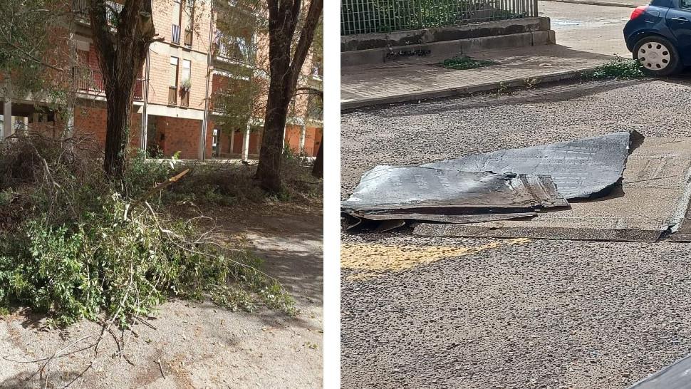 Sassari, vento fino a 50 chilometri orari: disagi a Santa Maria di Pisa
