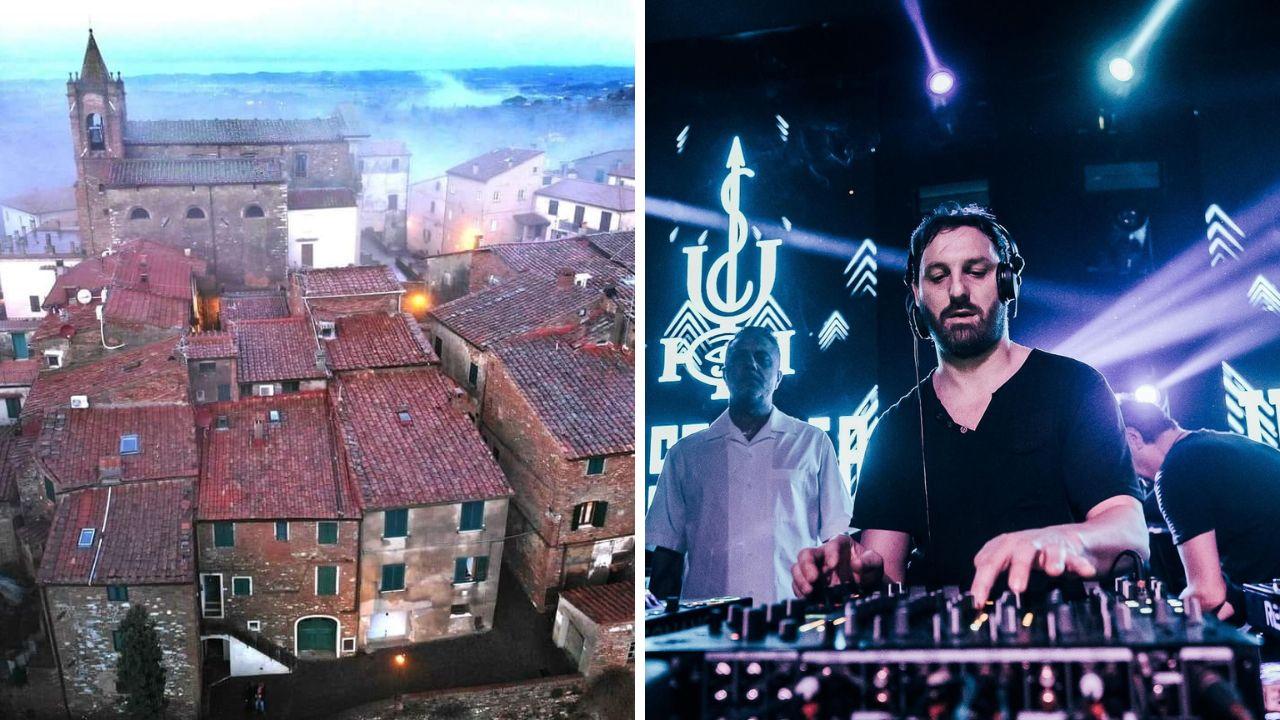 Il borgo di Terricciola e Antonio Marki alla consolle