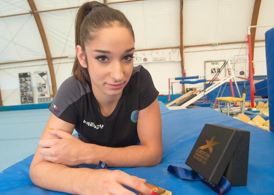 La campionessa Elisa Iorio oggi in Gazzetta