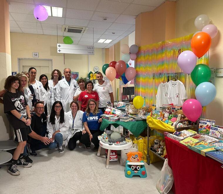 A Livorno "Dona il sorriso", medicina trasfusionale e pediatria insieme per i bambini ricoverati