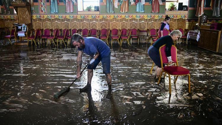 Inondazioni in Romania dopo il passaggio della tempesta Boris