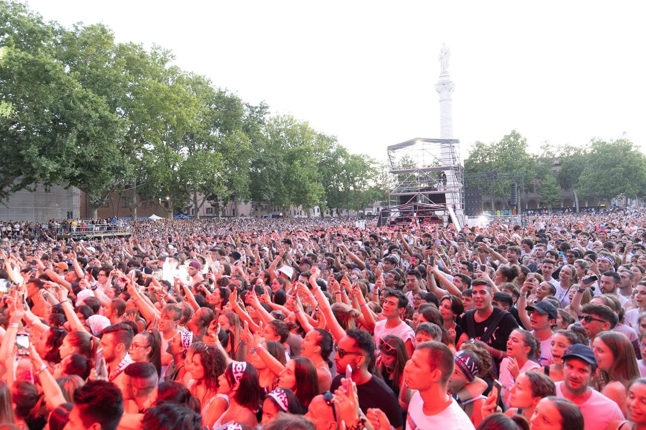 Piazza Ariostea a Ferrara, i concerti ormai non sono un’eccezione