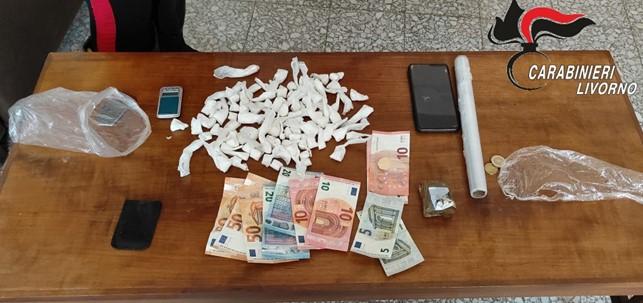 Uno degli ultimi sequestri di droga a Livorno