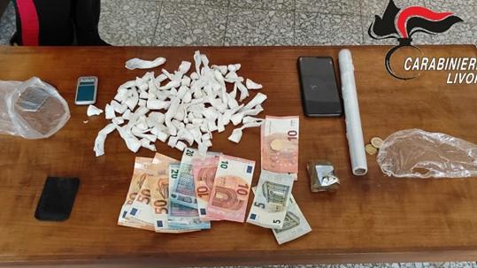 Uno degli ultimi sequestri di droga a Livorno