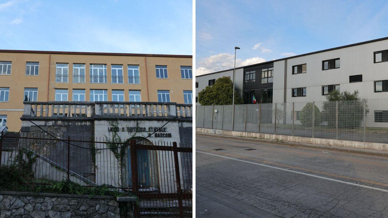 La sede storica e quella attuale (a destra)