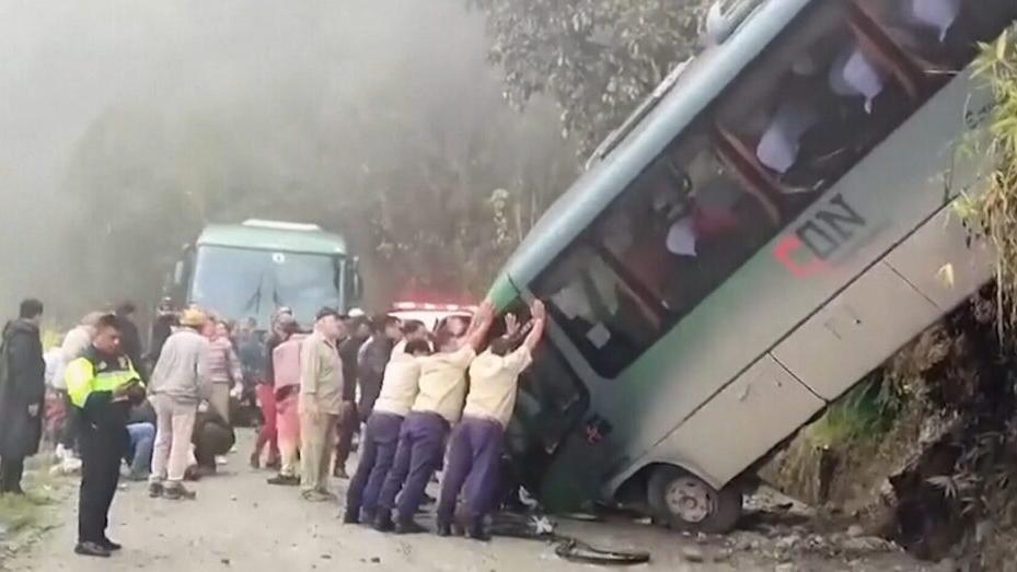 Il bus coinvolto nell'incidente