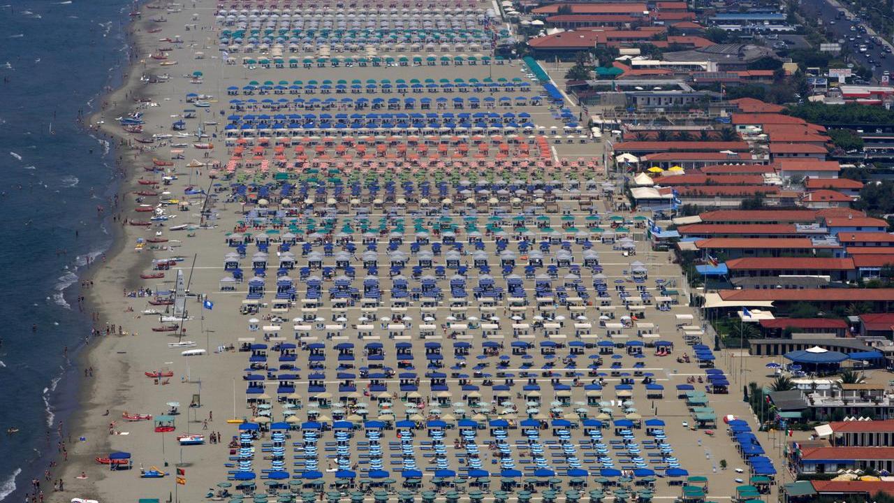 Una veduta della Versilia