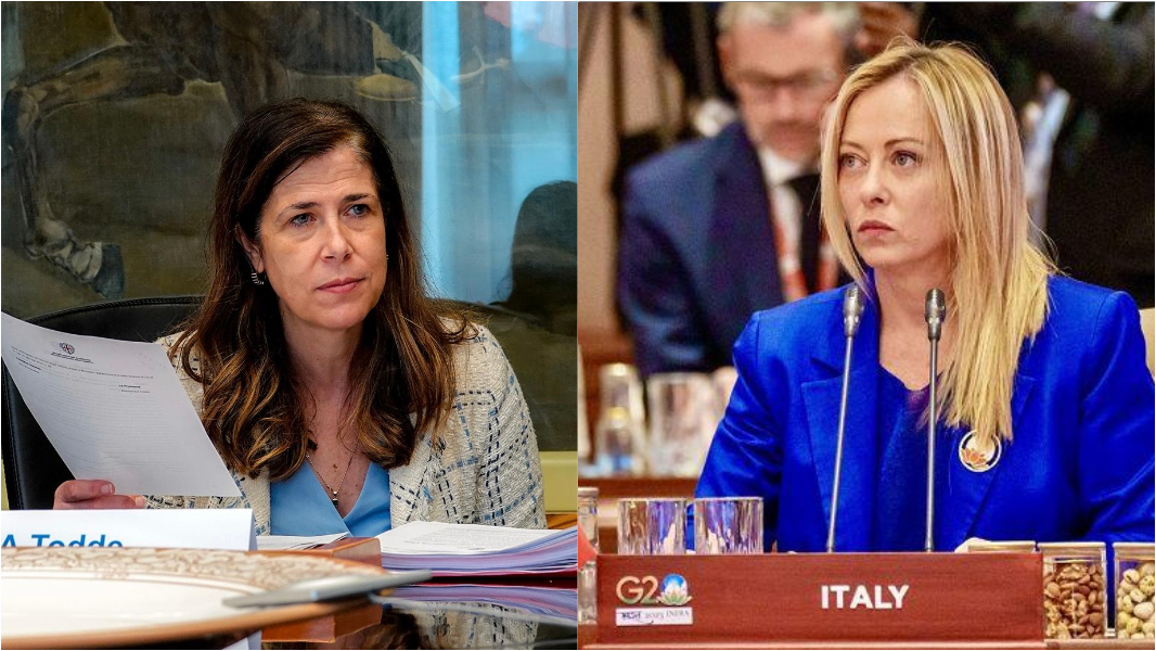 
	La presidente Alessandra Todde e la premier Giorgia Meloni&nbsp;


