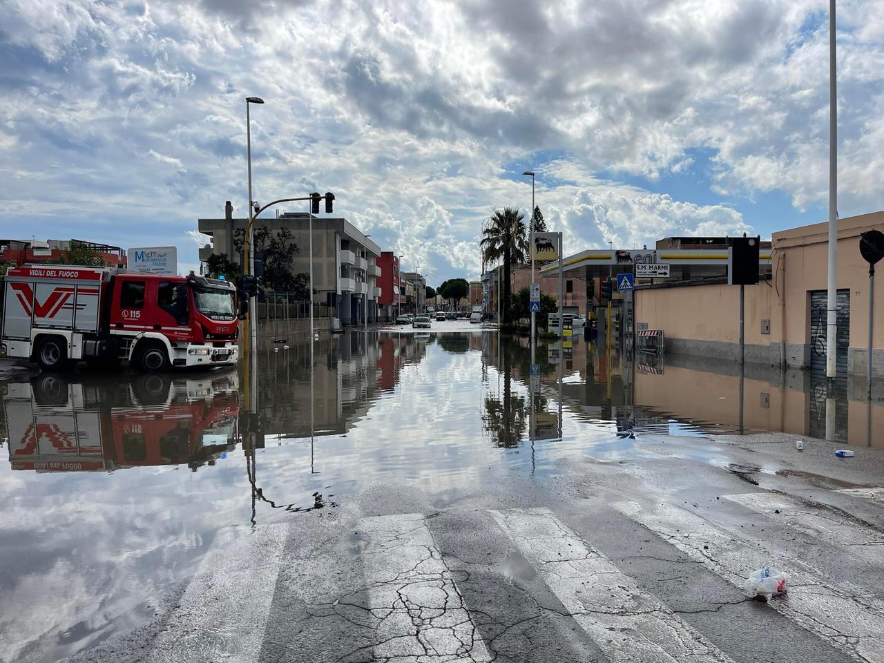Dopo la pioggia e gli allagamenti conta dei danni a Cagliari e nell’hinterland