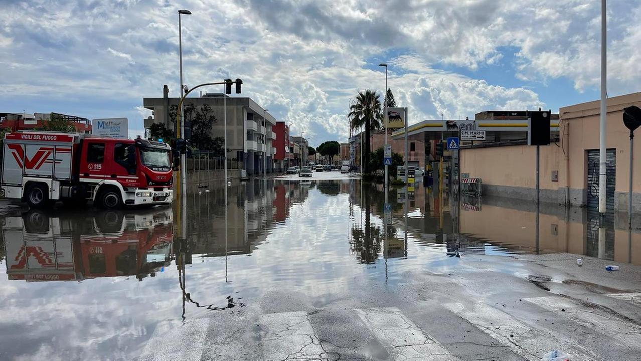 Dopo la pioggia e gli allagamenti conta dei danni a Cagliari e nell’hinterland