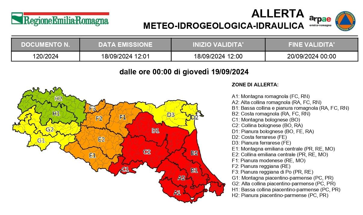 Maltempo, allerta meteo arancione a Modena: si monitorano i ponti