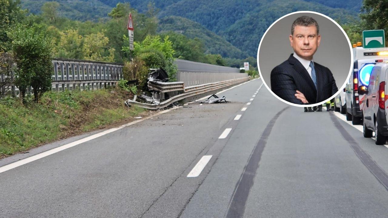 
	L'auto distrutta e il manager morto

