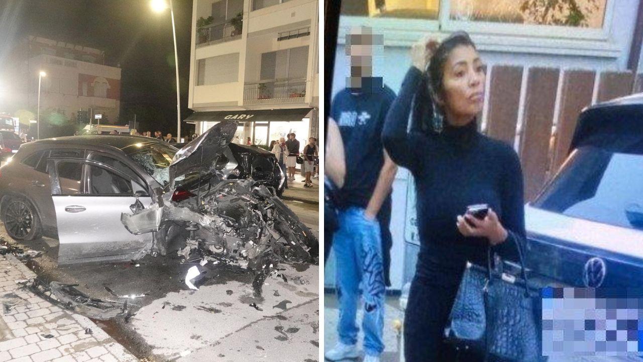 
	La donna al volante dell'auto

