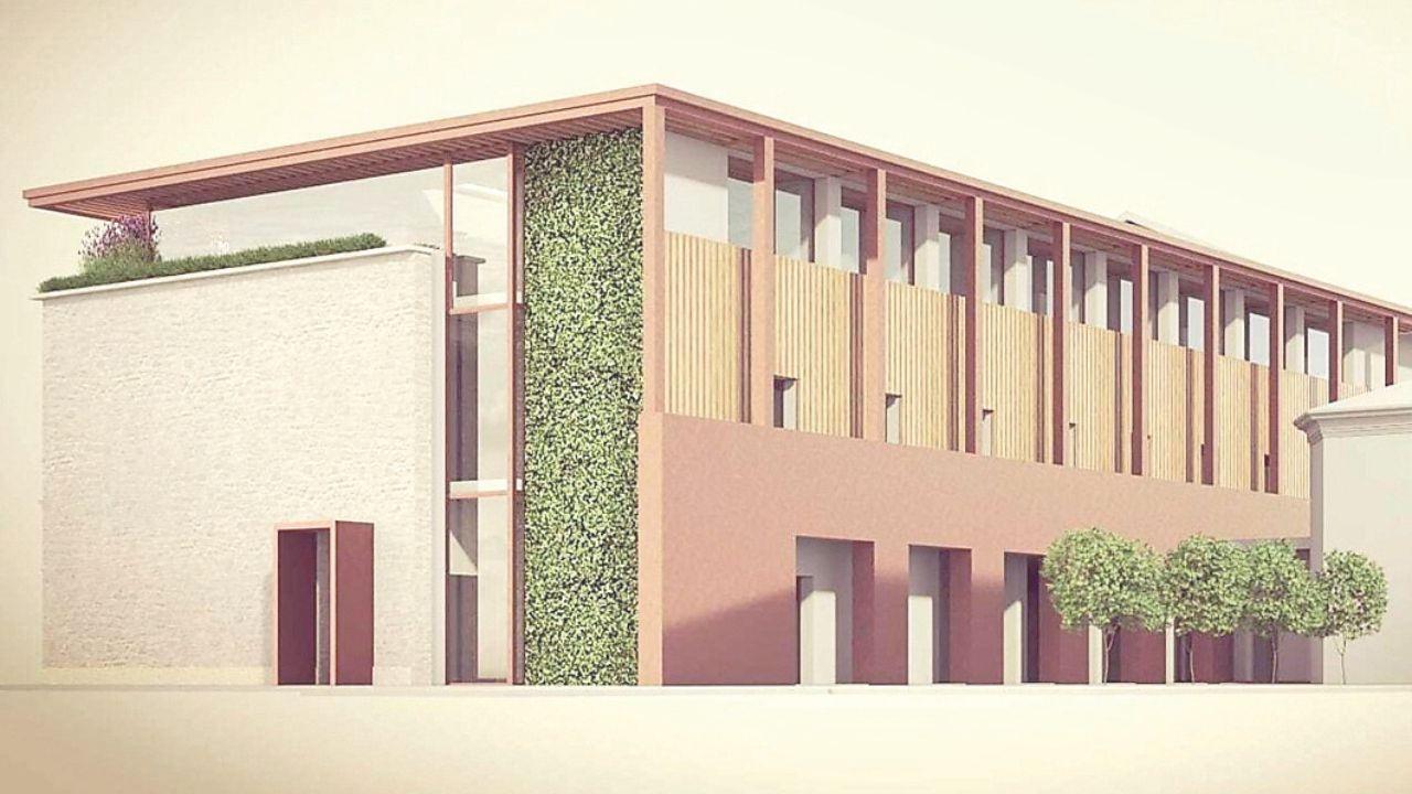 Il rendering della nuova casa di riposo