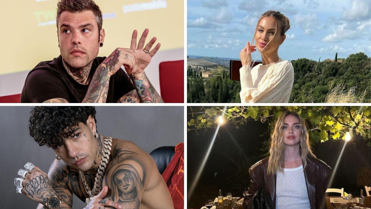 
	Fedez, Taylor Mega, Tony Effe e Chiara Ferragni

