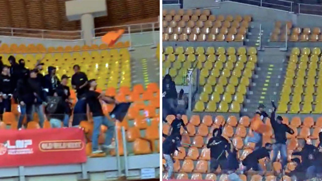 
	La rissa sugli spalti a Livorno

