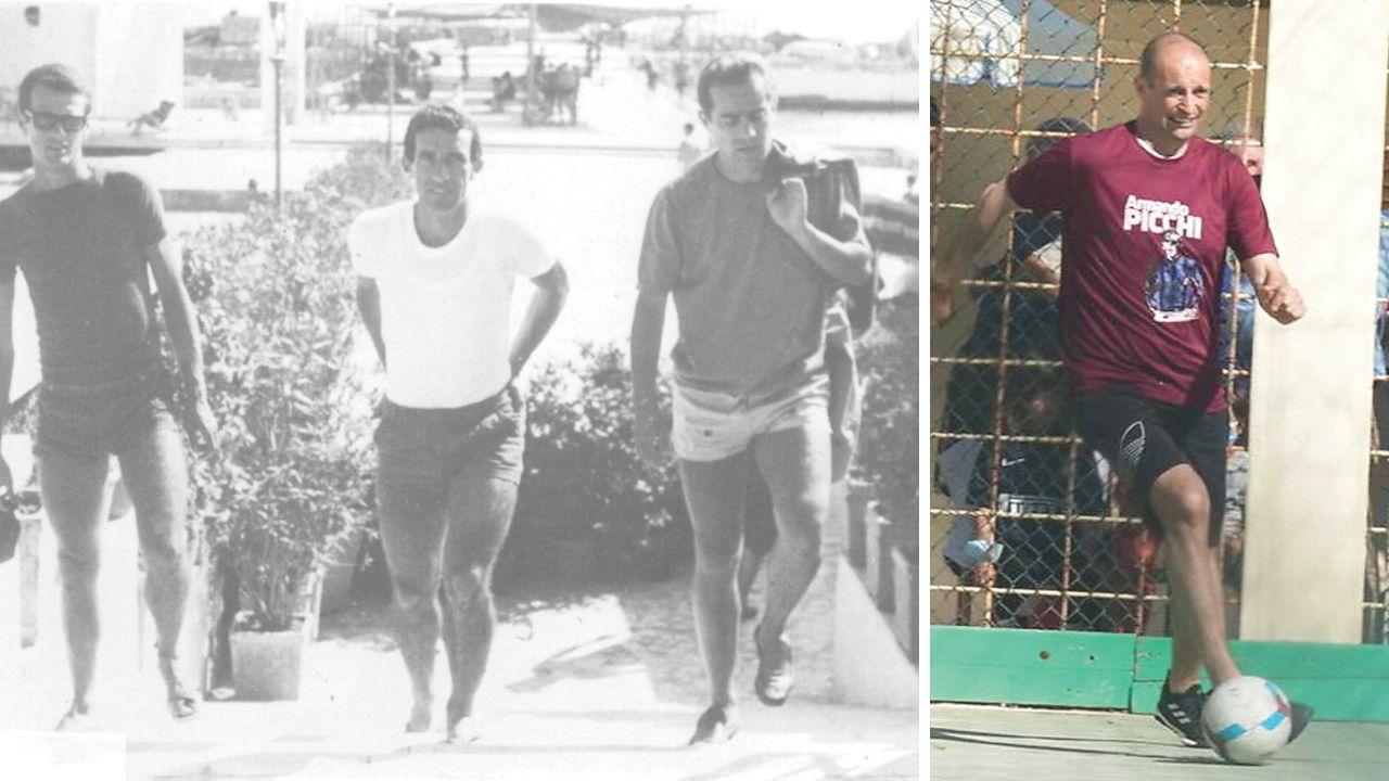 Armando Picchi e Luisito Suarez escono dai Fiume dopo la gabbionata, Max Allegri nel gabbione dei Fiume