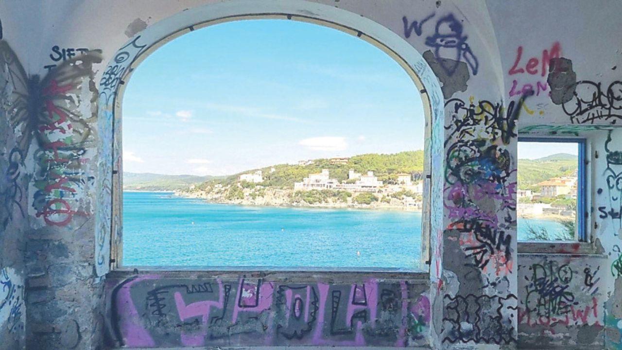 La vista che si gode dalla villa