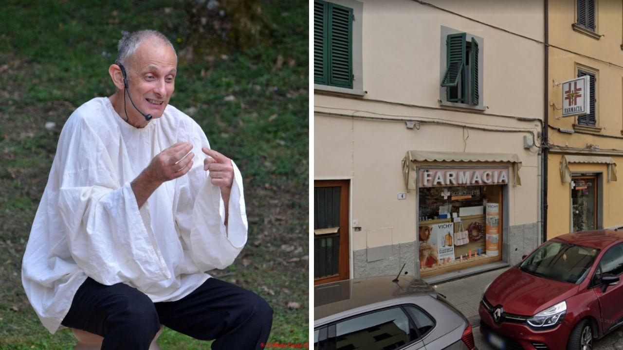 
	L'attore e la farmacia dove lavorava

