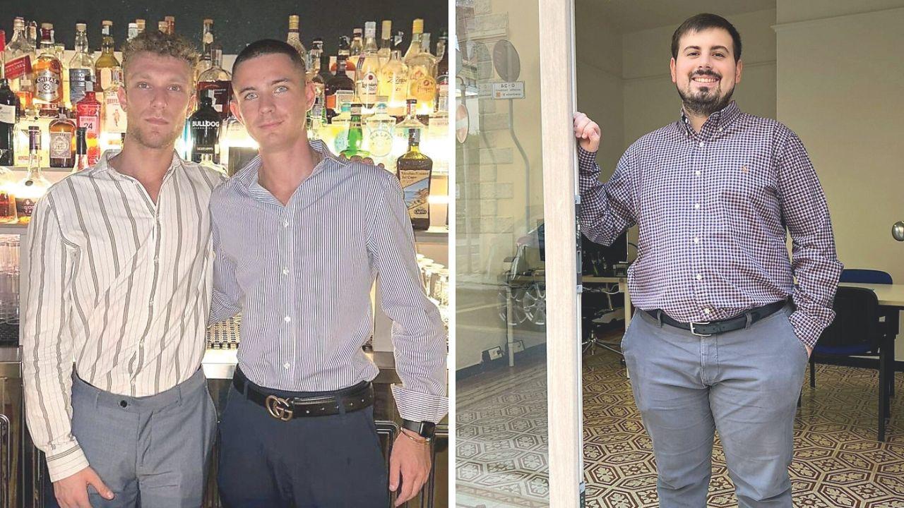 
	Lorenzo Tolomelli a destra, a sinistra Matteo Verdiani e Tommaso Signori

