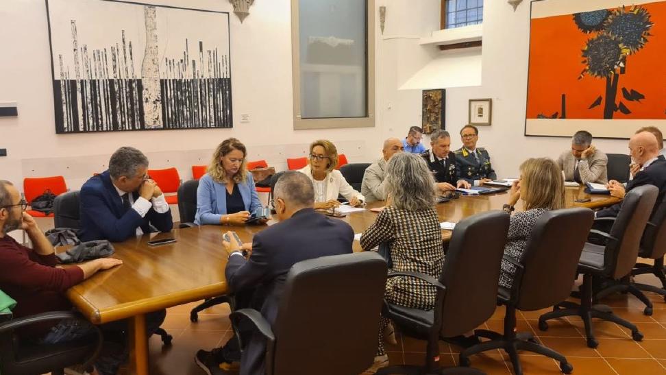 La riunione del Comitato per la sicurezza e l'ordine pubblico in Prefettura