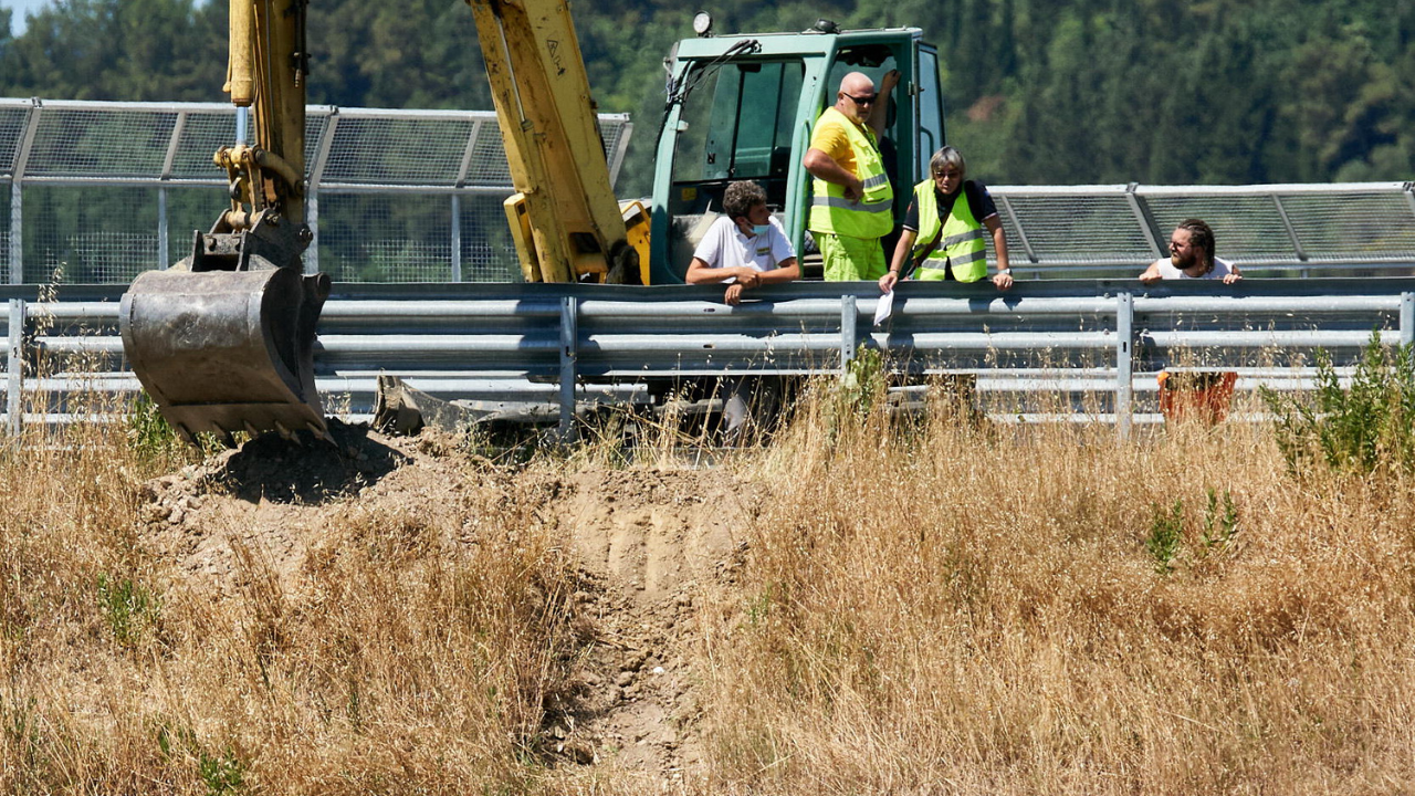 Nella foto i rilievi sulla 429 a Empoli nell’ambito dell’inchiesta sul keu