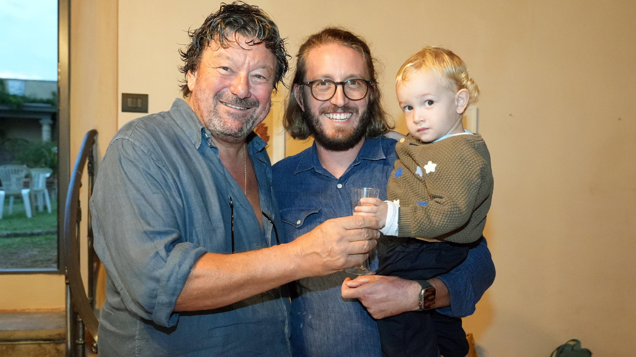 Venturini con suo figlio e suo nipote