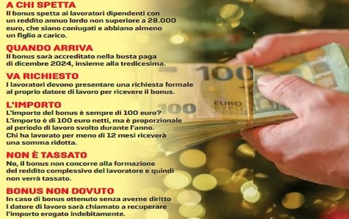 Bonus Natale, 100 euro in busta con la tredicesima: ecco a chi spetta