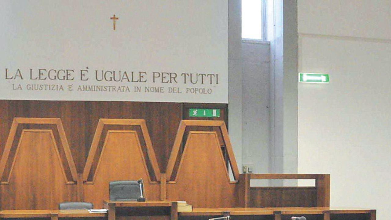 Un’aula di tribunale (foto archivio)